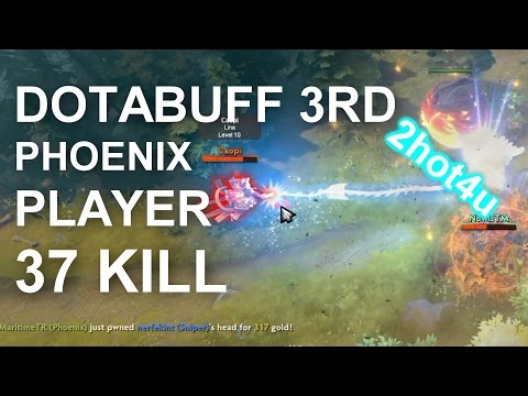 Dotabuff 3rd Phoenix player MaritimeTR 37 kill Dota 2