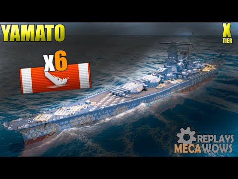 Yamato 6 Kills & 191k Damage | World of Warships Gameplay 4k
