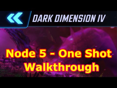 Dark Dimension 4 - Node 5 One Shot | Walkthrough and Guide | Essentials - Marvel Strike Force - FTP