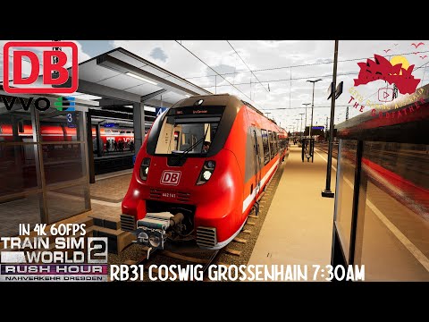 Nahverkehr Dresden : RB31 Coswig - Großenhain 7:30am Train Sim World 2 Rush Hour IN 4K 60FPS