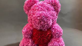 40CM Rose Bear Girlfriend  Gift Valentine's Day  Foam Flower Bear