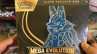 Opening Mega Evolution Lucario Elite Trainer Box ETB