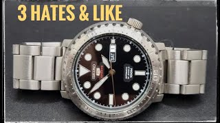 3 things I HATE and LIKE: Seiko 5 Sports SRPC61K1 Bottle Cap Full Review