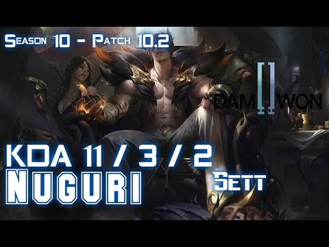 DWG Nuguri SETT vs AATROX Top - Patch 10.2 KR Ranked