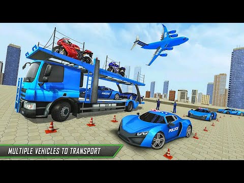 US Police Vehicles Plane Transporter Game: Carrier Mode - Android iOS Gameplay
