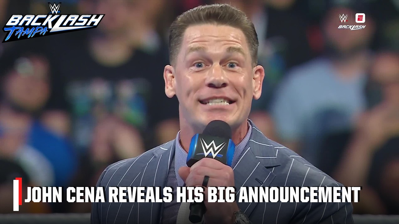 John Cena REVEALS his BIG ANNOUNCEMENT at Backlash 👀 | WWE on ESPN