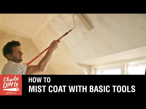 How to Mist Coat New Plaster