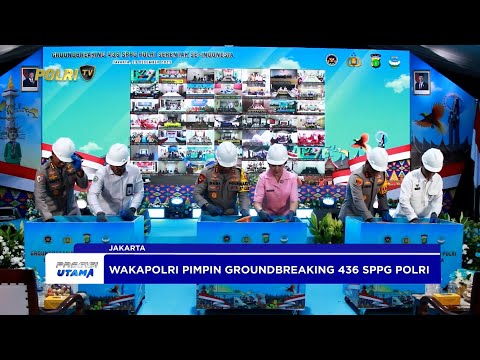 WAKAPOLRI PIMPIN PELETAKAN BATU PERTAMA 436 SPPG POLRI SECARA SERENTAK DI SELURUH INDONESIA
