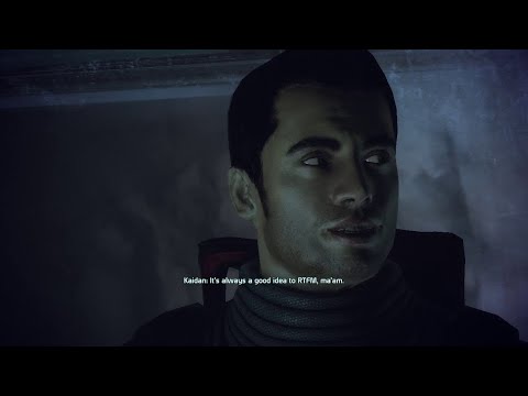 Mass Effect 1 (8.2) Kaidan suggests they RTFM & Shepard bluffs terribly (Olivia Shepard)