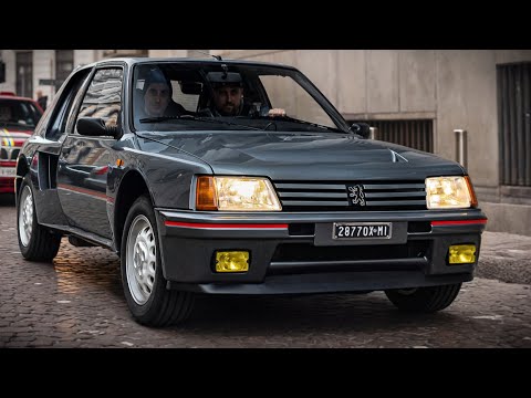 Peugeot 205 Turbo 16 Sound and Driving in Milan!