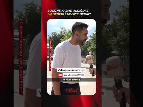 Hayatta bugüne kadar aldığınız en değerli tavsiye neydi? 🤔#Kastamonu #SokakRöportajı #TV366
