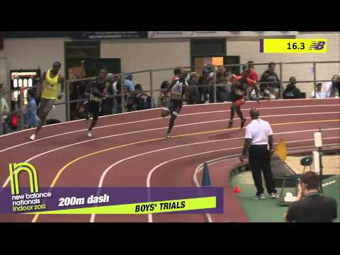 Boys 200m Heat 3 - New Balance Indoor Nationals 2012