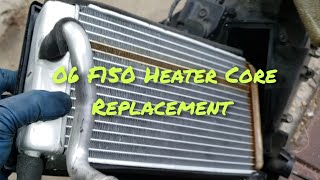 06 F150 Heater Core Replacement // Wet Carpet from Antifreeze #fordf150