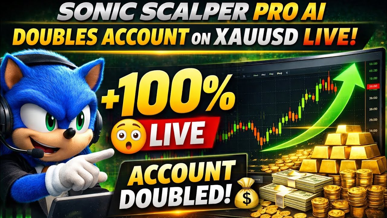 SONIC SCALPER PRO AI Doubles Account on XAUUSD LIVE 