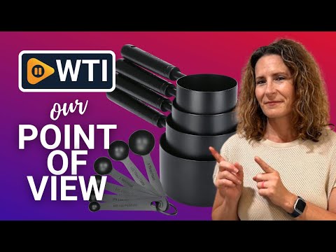 10-Piece Stainless Steel Measuring Cups and Spoons Set for Kitchen Baking with Wooden Handle and Matte Finish - WTI product video review