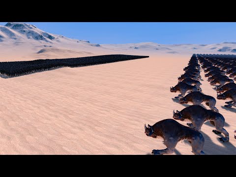 10.000 PREDATORS vs 5.000 RHINOS | Ultimate Epic Battle Simulator