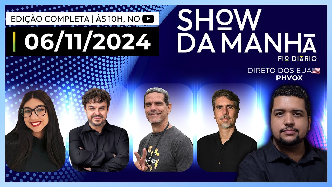 SHOW DA MANHÃ - EDUARDA CAMPOPIANO, ADRILLES, DIDI RED PILL, EDUARDO VIEIRA E PHVOX - 06/11/2024