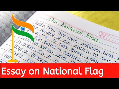 Essay on National Flag in English ||paragraph on national flag||Let's write||