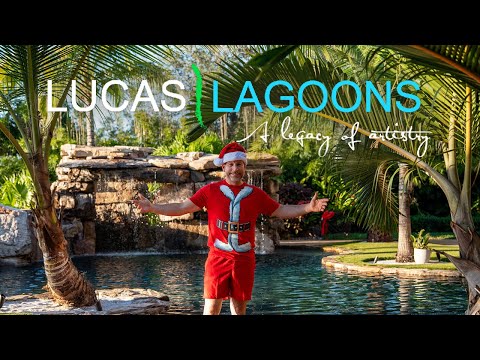 Christmas Tour - Santa's Tropical Pool in Weston Florida!
