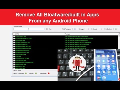 Exclusive : Remove All Bloatware/built in Apps from any Android Smartphone without root Video