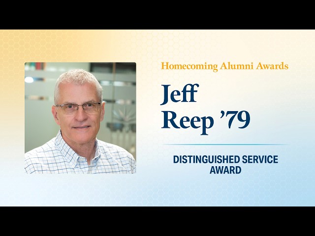 Thumbnail for video titled: Jeff Reep's Legacy of Faith, Service, and Dad Jokes | Distinguished Service Award 2026