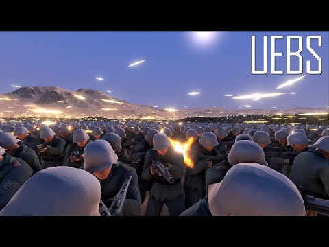 10.000 German Machine Guns vs 15.000 Skeleton Warriors- Ultimate Epic Battle Simulator 2- UEBS 2