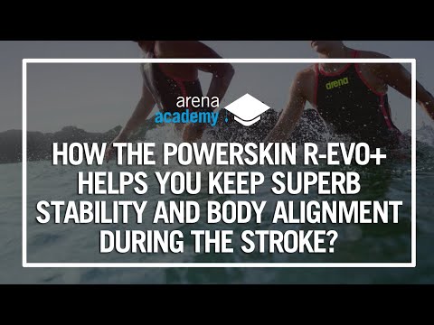 How the arena Powerskin R-EVO+ helps you keep superb stability and body alignment during the stroke