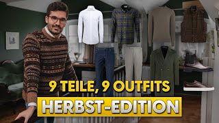 9 Kleidungsstücke, 9 Outfits: Herbst-Edition | Stylingtipps für Männer