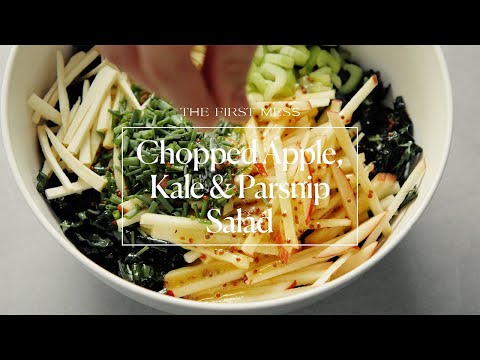 Chopped Apple, Kale & Parsnip Salad