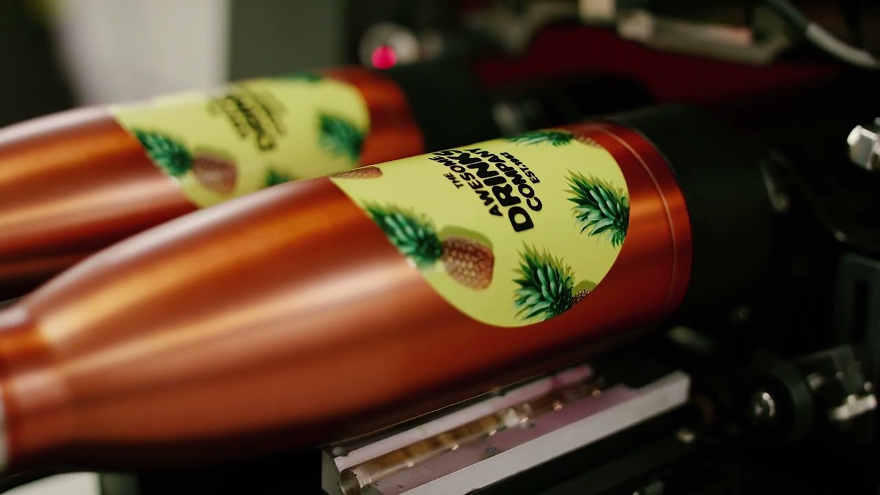 How to digital print promotional drinkware