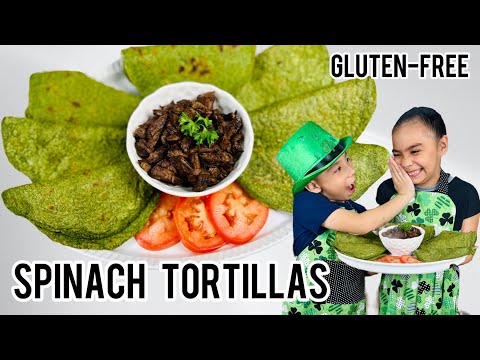 EASY and HEALTHY SPINACH TORTILLAS Recipe | MADE from SCRATCH