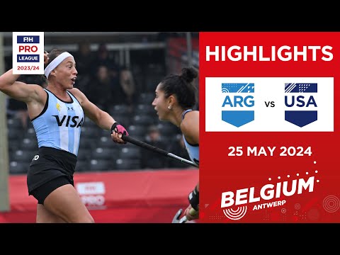FIH Hockey Pro League 2023/24 Highlights | Argentina vs USA (W) | Match 2