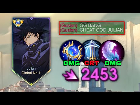 FINALLY!! NEW JULIAN ONESHOT BUILD IS HEREEE!! SUPER INSANE DAMAGE! (you must try) - MLBB