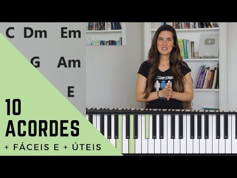 Os 10 acordes MAIS FÁCEIS e úteis no teclado (Aula de teclado iniciantes)