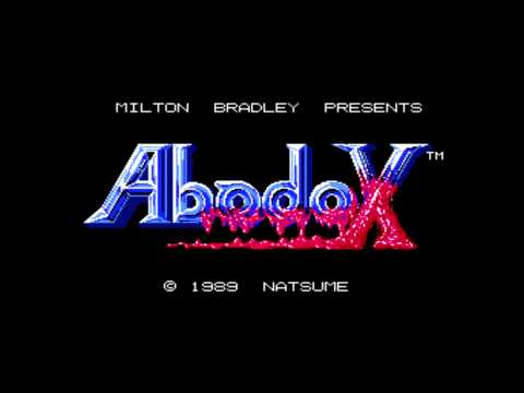 Abadox: The Deadly Inner War Title Screen (NES)
