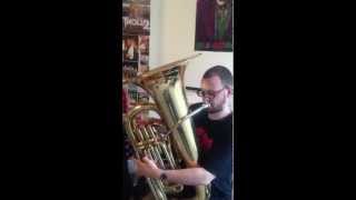 Ray Hearne records some dirty tuba noises for the new To-Mera album!