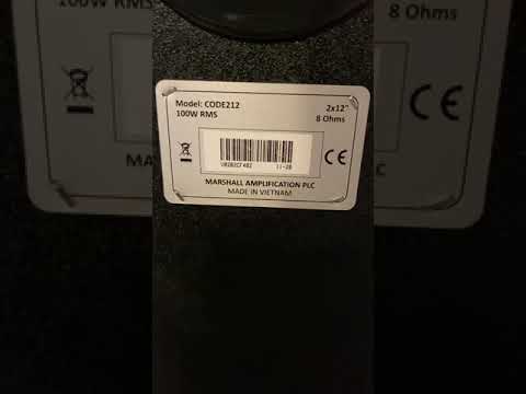 Upgrading the speakers in a Marshall Code 2x12 speaker cabinet