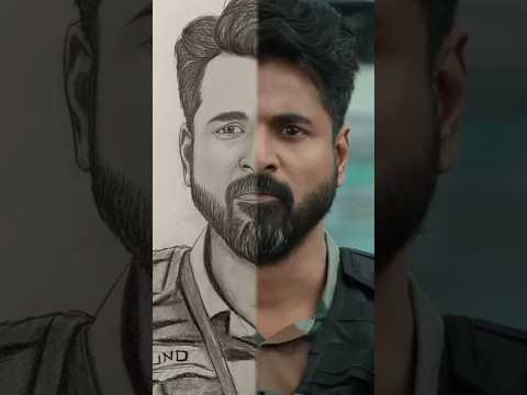 Major Mukund drawing from Amaran 🇮🇳 #shorts #amaran #sivakarthikeyan
