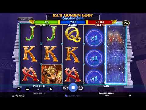 Ra's Golden Loot - Sapphire Suns – Video Gameplay