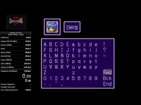 Breath of Fire II - Speedrun guide with commentary - Any% Good Ending - Marathon Safety Run: 7:50:35