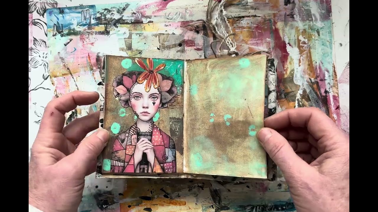More to show of my mini art journal, Flip #2