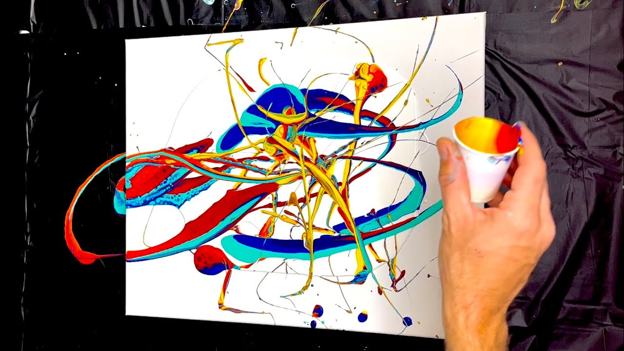 Fluid Art! / Action Painting! / Jackson Pollock’s Drip Technique!