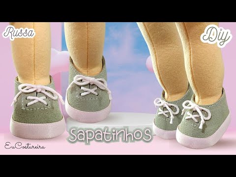 Sapatinhos para boneca russa passo a passo 🤍 DIY