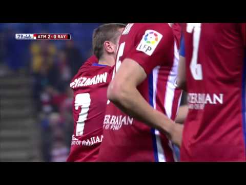 Gol de media chilena de Griezmann (2-0) en el Atlético de Madrid - Rayo Vallecano