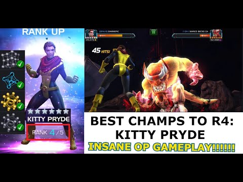 Kitty Pryde is My 2nd 6 Star R4! RANK UP AND INSANE GAMEPLAY! #1 Mutant in MCOC! Lucky Bonus DEO!