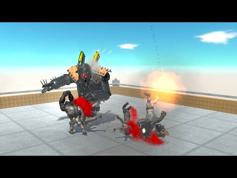 MECHA GORILLA vs ARMY UNITS－ Animal Revolt Battle Simulator