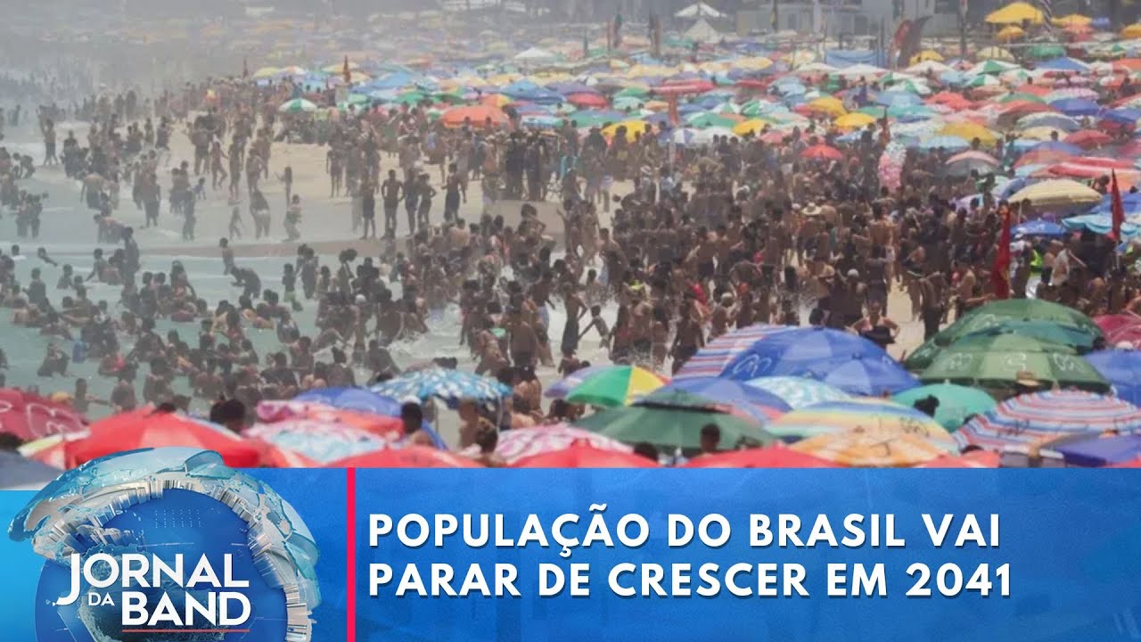 População do Brasil vai parar de crescer em 2041, diz IBGE | Jornal da Band