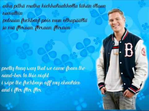 Cheek feat. Sanni & VilleGalle - Flexaa (Lyrics & English Subs)