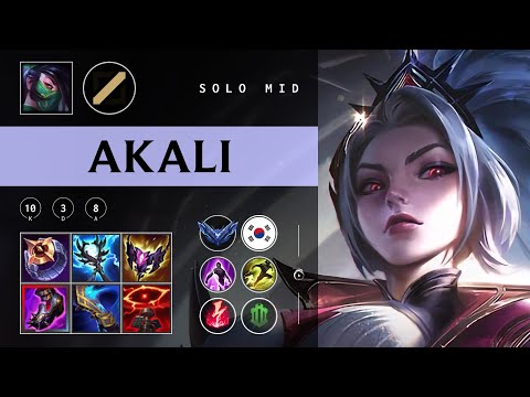 Akali Mid vs Corki - KR Diamond Patch 25.24
