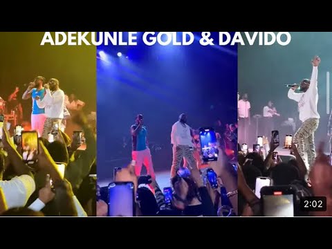 Adekunle Gold and Davido Perform High at O2 Academy Brixton in London